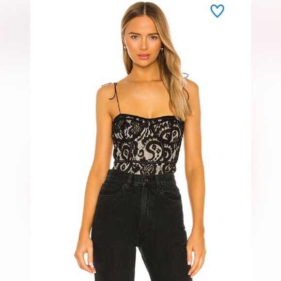 Super Down Stasia Lace Bodysuit NWT Size Medium - Picture 1 of 15